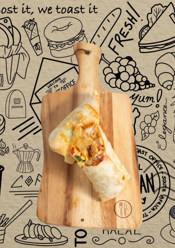 4005 Tikka Chicken Chips Cheese Wrap
