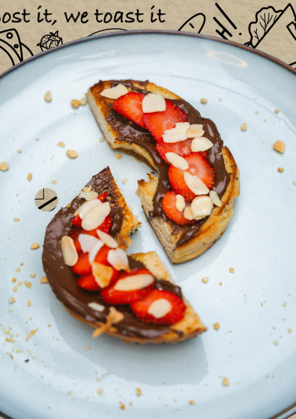Nutella Strawberry Bagel