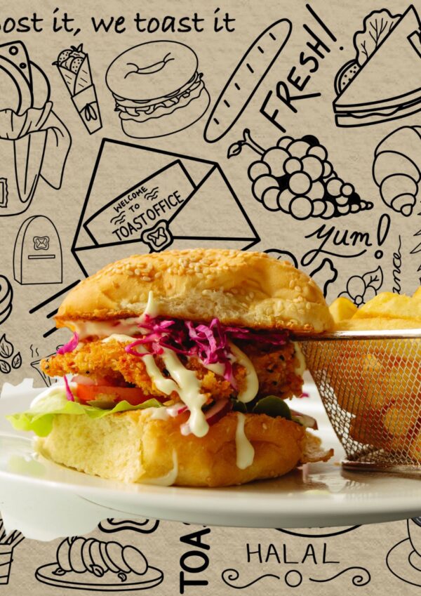 Crumbed Chicken Burger