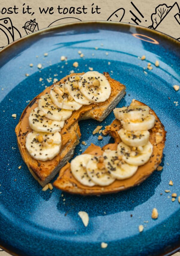 Peanut Butter Banana Bagel